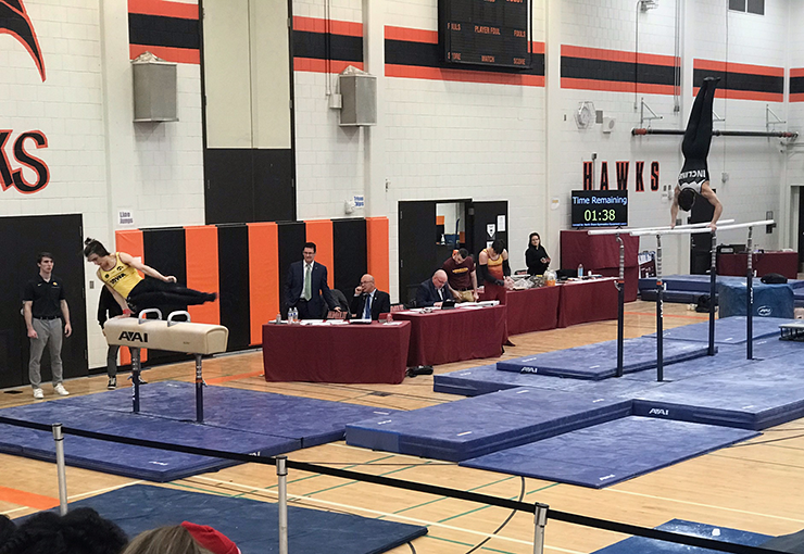 Humboldt High School, on St. Paul’s West Side, where the Gophers, Hawkeyes and Northern Illinois competed in a tri-meet in mid-February.