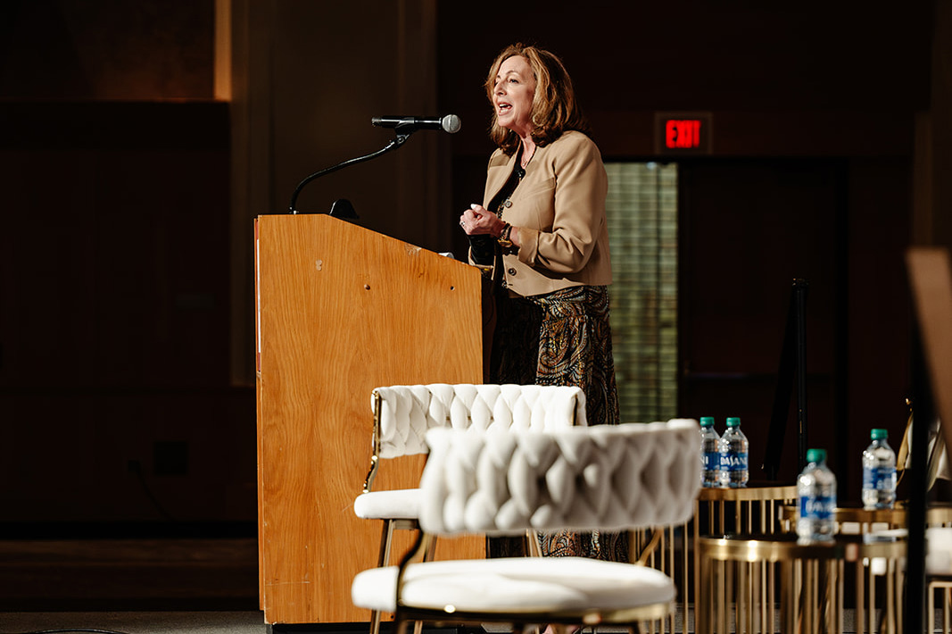 TCB editor-in-chief Allison Kaplan opens the event.